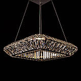 Кришталева квадратна підвісна люстра 9618-50*50, фото 6