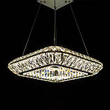 Кришталева квадратна підвісна люстра 9618-50*50, фото 5