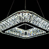 Кришталева квадратна підвісна люстра 9618-50*50, фото 7