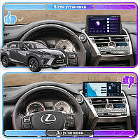 Al Штатна магнітола для Lexus NX I Рестайлінг 2017-2021 екран 9" 4/64 Gb CarPlay 4G Wi-Fi GPS Prime Android