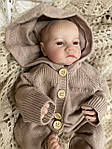 Силіконова Колекційна Лялька Реборн Reborn Хлопчик Сєва Повністю Анатомічна (Вінілова Лялька) Висота 50 см, фото 3