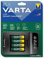 VARTA Зарядний пристрій LCD Smart Plus CHARGER+4xAA 2100 mAh (57684101441)
