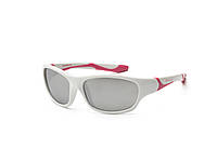 Дитячі сонцезахисні окуляри Koolsun Sport, 6-12р, біло-рожевий (KS-SPWHCA006)