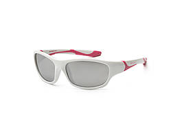 Koolsun Дитячі сонцезахисні окуляри Sport, 6-12р, біло-рожевий (KS-SPWHCA006)