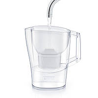 Brita Фільтр-глечик Aluna Memo + 2 картриджа, 2.4 л (1.4 л очищеної води),білий (1039268)