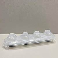 Форма для льда и фруктов пластиковая 26*7*5,5 см. Titiz Plastik AP-9510 прозрачный с серым