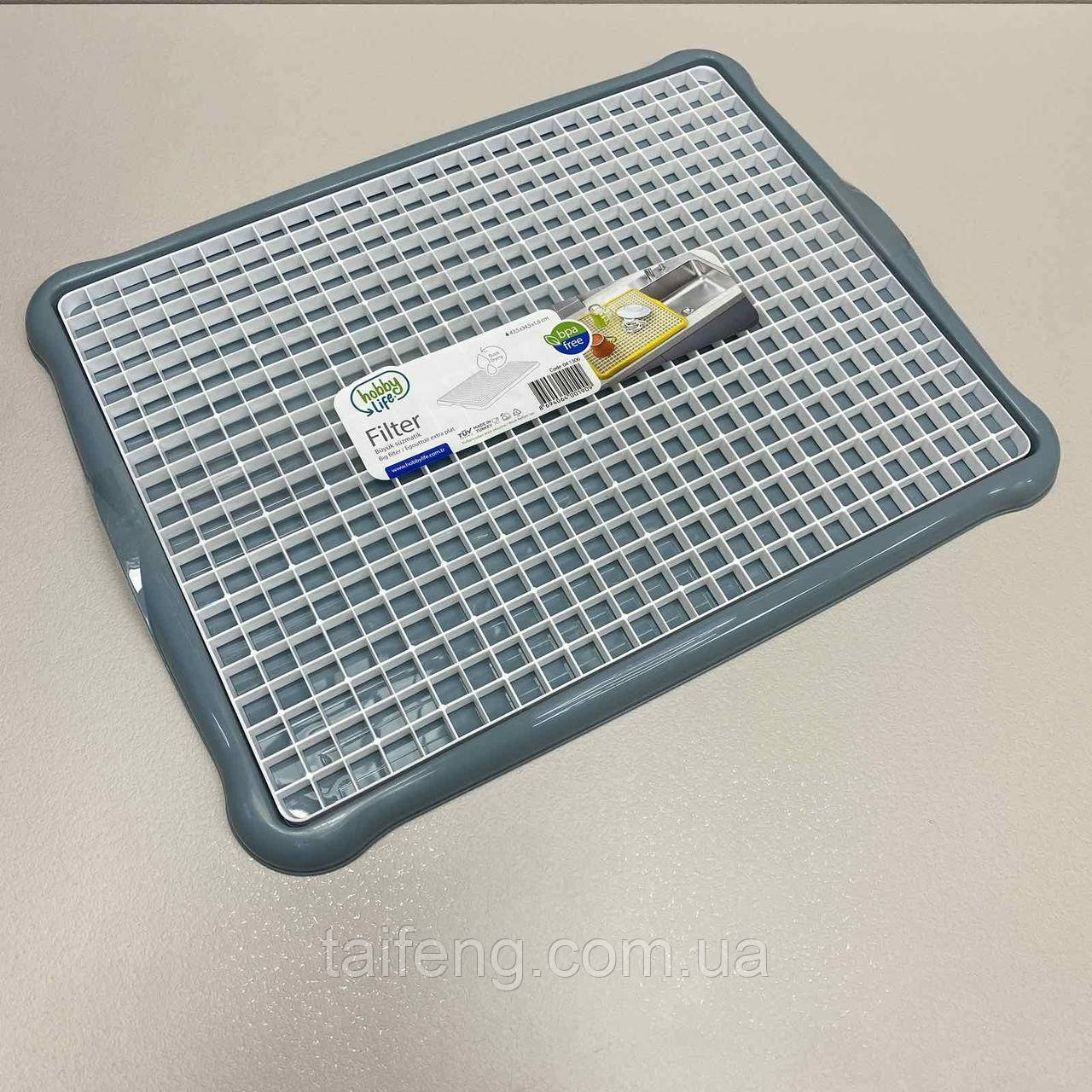 Сушарка для посуду 43,5*34*1,6 см Hobby life 04 1306