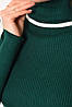 Гольф жіночий темно-зеленого кольору р.46 175035P, фото 4