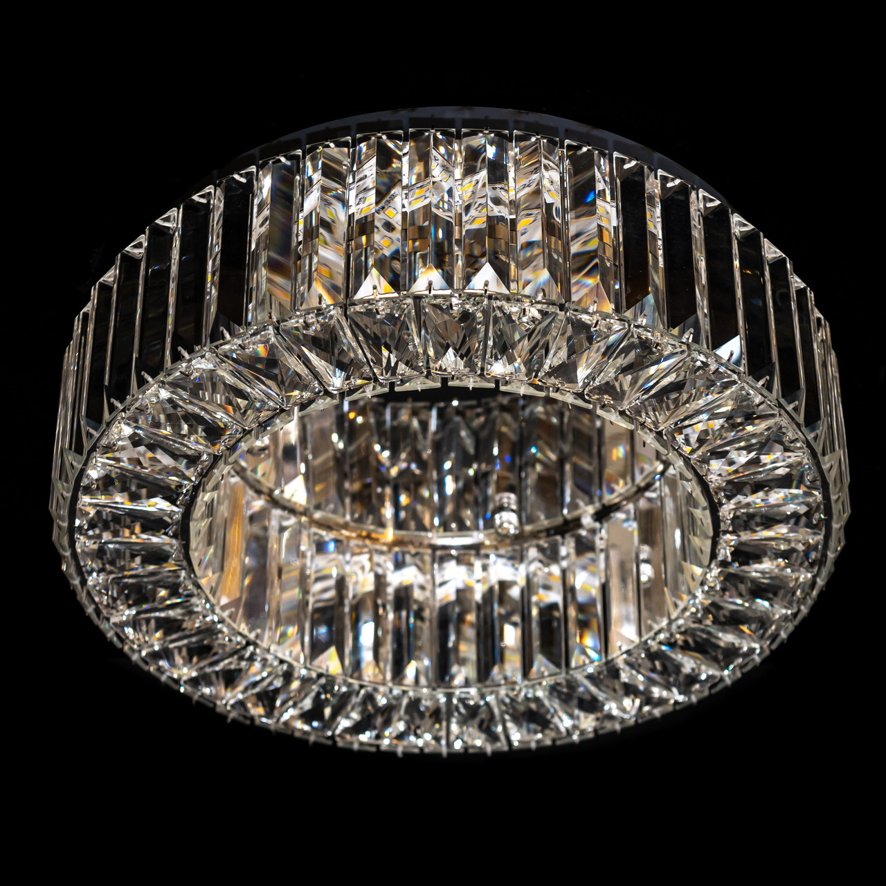 Кришталева кругла стельова люстра 9597-500, фото 1