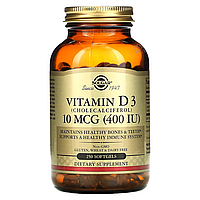 Витамин Д3 Vitamin D3 (Холекальциферол) 10мкг (400 МО) – 250 софтгель