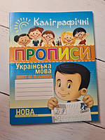 Книга - Каллиграфические Прописи. тетрадь по шаблону. украiнская язык