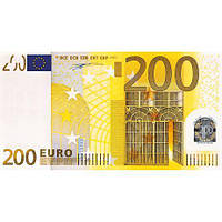 Конверт поздравительный "200 евро" (укр)