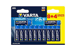 Батарейка Varta Longlife Power лужна AA блістер, 12 шт (04906121472)