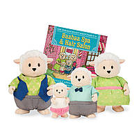 Набір фігурок Li'l Woodzeez Сім'я овечок 4од, книжка EN (6159M)