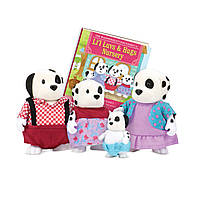 Набір фігурок Li'l Woodzeez Сім'я Собак 4од, книжка EN (6157M)