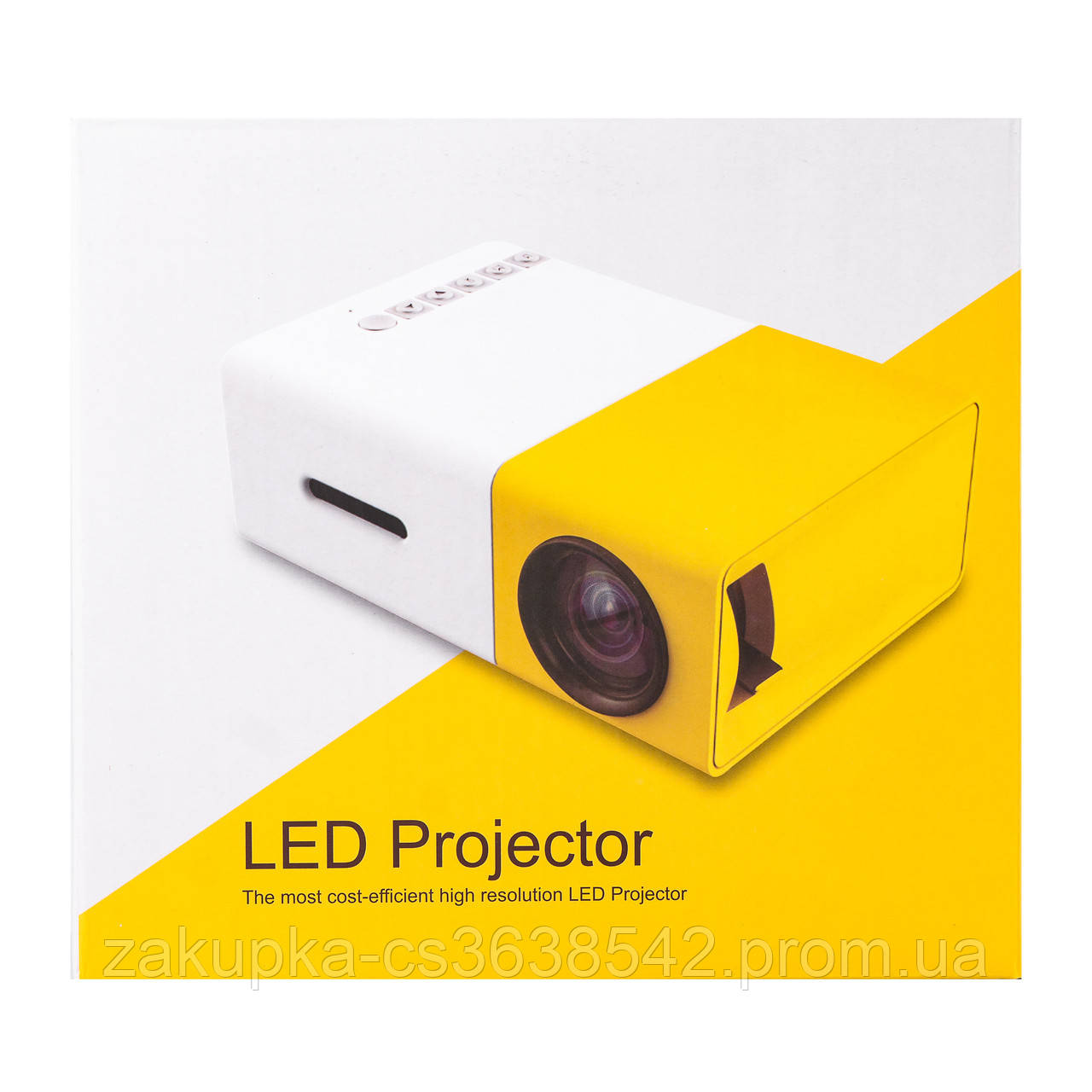 Проектор портативный мини 1080p HD Led для дома и офиса 220 Вт кинопроектор с динамиком - фото 10 - id-p1993814730