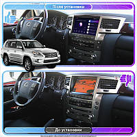 Go Штатная магнитола для Lexus LX III Рестайлинг 2012-2015 экран 9" 6/128Gb 4G Wi-Fi GPS Top Android