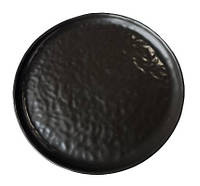 Тарелка Укрпосуд Матово-чорний фактурная alg d21,5 см фарфор (413550)