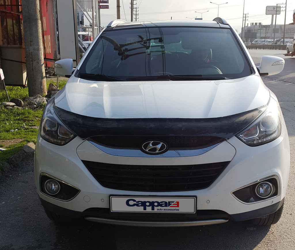 Дефлектор капота (EuroCap) для Hyundai IX-35 2010-2015 гг - фото 6 - id-p2129166570