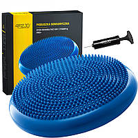Балансировочная подушка-диск 4FIZJO PRO+ 33 см (сенсомоторная) массажная Blue