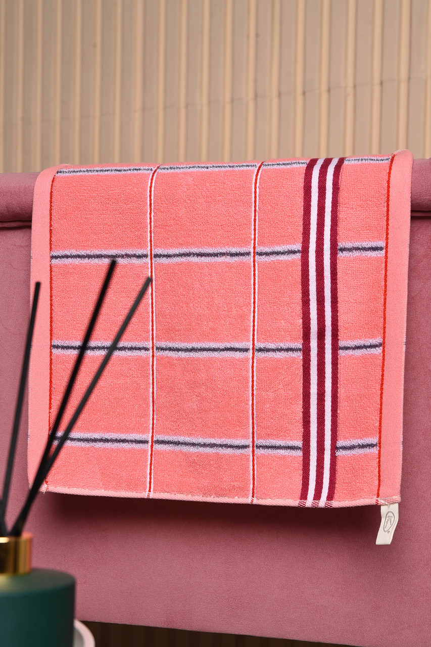 Серветка кухонна махрова рожевого кольору 173634P