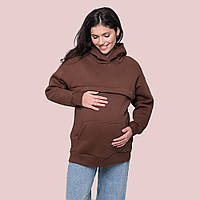Худи для беременных и кормящих мам (шоколад) m Love & Carry®
