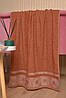 Рушник банний махровий коричневого кольору 173596P, фото 2