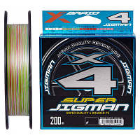 Шнур YGK X-Braid Super Jigman X4 200m 1.0/0.165mm 18Lb/8.1kg (5545.03.78) arena