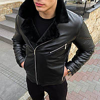 Чоловіча зимова Куртка без капюшону Pobedov Winter Jacket V6 Black