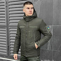 Чоловіча зимова Куртка з капюшоном Pobedov Winter Jacket Motive ЗИМА