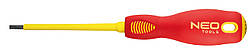 Викрутка Neo Tools шліцева 3.0 x 100 мм, (1000 В), CrMo (04-052)