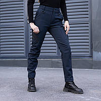 Темно-синие женские брюки-карго Pobedov Static