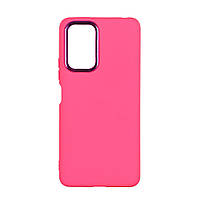 Чехол Silicone Cover Metal frame (AA) для Xiaomi Redmi Note 10 Pro / 10 Pro Max 4G Цвет 38.Shiny pink