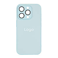 Чехол AG-Glass Matte Camera Lens with Magsafe для Iphone 15 Цвет Glacial Blue