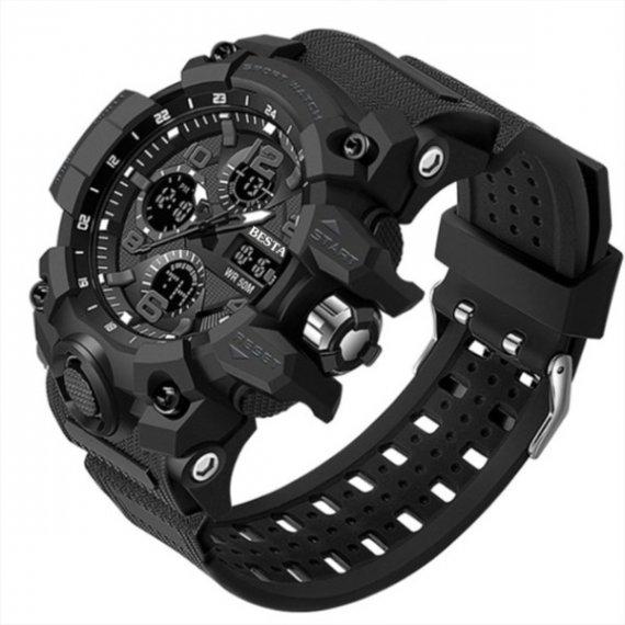 Часы мужские наручные Besta Power (Черный) наручные часы мужские спортивные электронные, армейские водостойкие - фото 2 - id-p2130740937