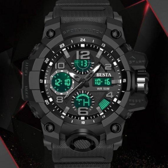 Часы мужские наручные Besta Power (Черный) наручные часы мужские спортивные электронные, армейские водостойкие - фото 8 - id-p2130740937