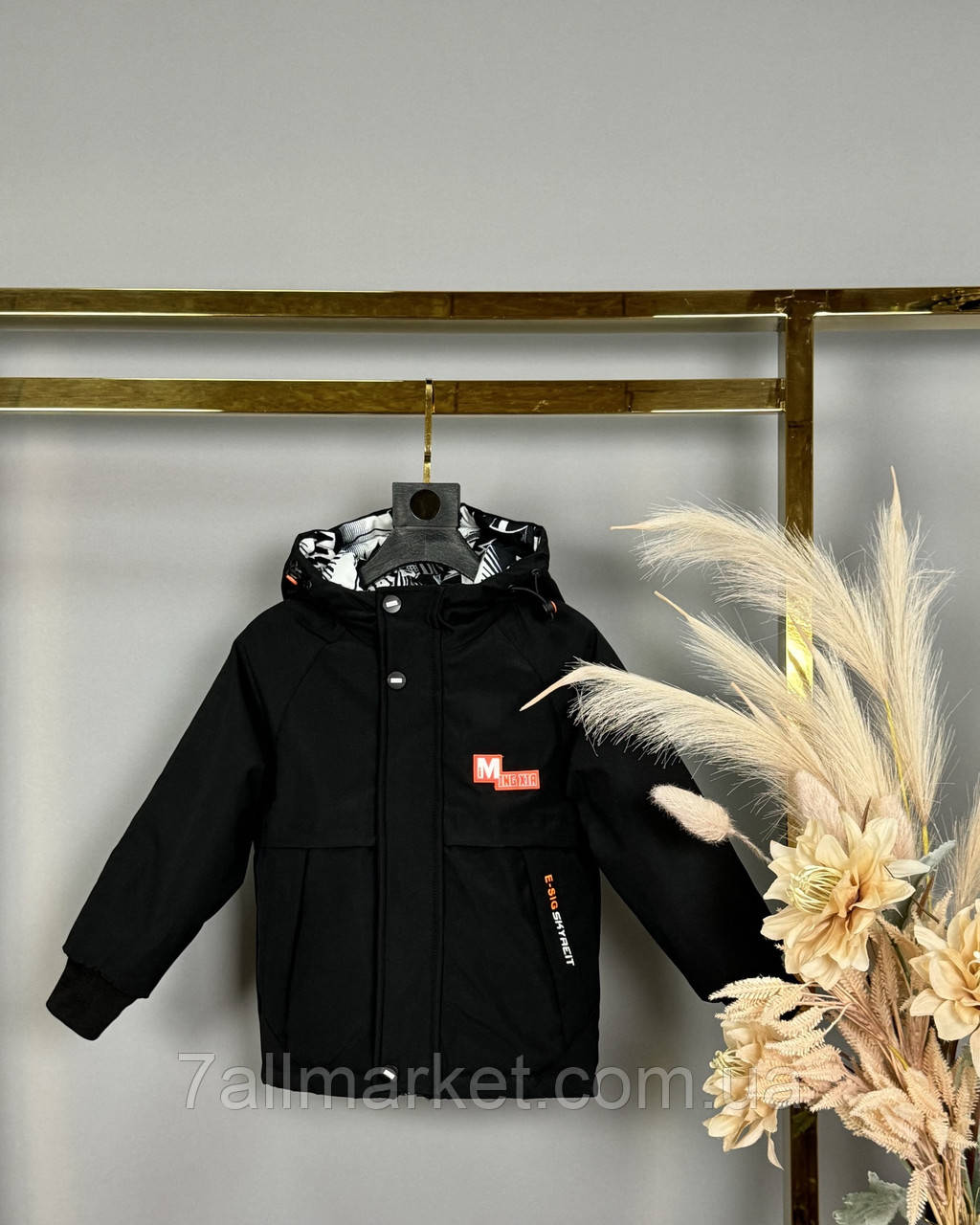 Куртка дитяча демісезонна двостороння на хлопчика 92-116 см (3кв) "DFK" гуртом від прямого постачальника