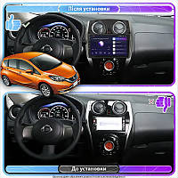 Al Штатна магнітола для Nissan Note II Рестайлінг 2016-2020 екран 10" 4/32Gb 4G Wi-Fi GPS Top Android