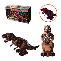 Игрушка Музыкальная животное-трансформер 9914 (24шт/2) Динозавр, батар, свет,звук, в коробке 36*12*21 см,