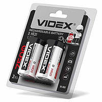 Аккумуляторы Videx HR20/D 7500mAh 1.2V blister/2шт АКБ R20 (Ni-MH)