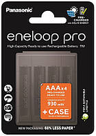 Акумулятор Panasonic Eneloop NI-MH Pro AAA 930 4 шт, з кейсом для зберігання (BK-4HCDEC4CP)