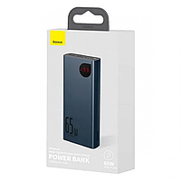 Power Bank Baseus Adaman Metal 65W 20000 mAh Cable USB to Type-C 3A 0.3 (PPIMDA-D) Цвет Синий, 03