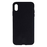 Чехол Silicone Knitted для iPhone Xs Max Цвет 4, Black