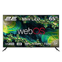 Телевізор 65" 2E MiniLED 4K 60Hz Smart WebOS Black (2E-65A88H)
