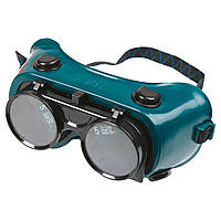 Захисні окуляри Topex газозварювальні, відкидне затемнене скло, оправа з м'якого пластику (82S105)