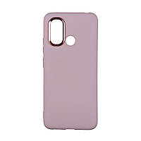 Чехол Silicone Cover Metal frame (AA) для Xiaomi Redmi 12C Цвет 19.Pink sand