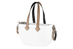 Сумка Nuvita MyMia ручки шкіра, килимок, ремені для коляски, біло-коричневий (NV8801G/02RH/23T/13T/33T)