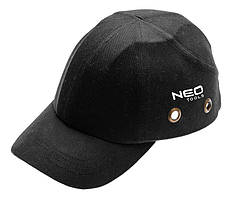 Neo Tools Бейсболка робоча, бавовна, посилена всередині захисними елементами, чорний (97-590)
