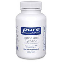 Йод и тирозин Pure Encapsulations (Iodine and Tyrosine) 120 капсул