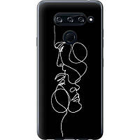 Чехол 2d пластиковый на телефон LG V40 ThinQ Пара "4457t-1577-58250"